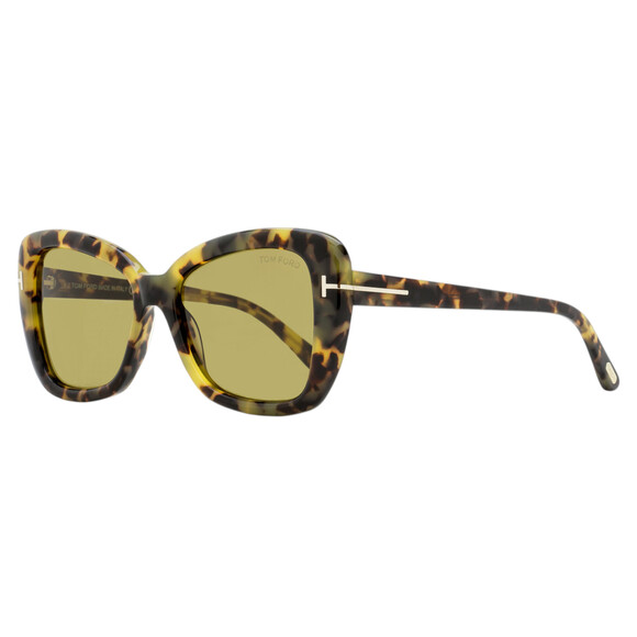Tom Ford Maeve Butterfly Sunglasses TF1008 55J Vintage Havana 55mm FT1008 main image 2